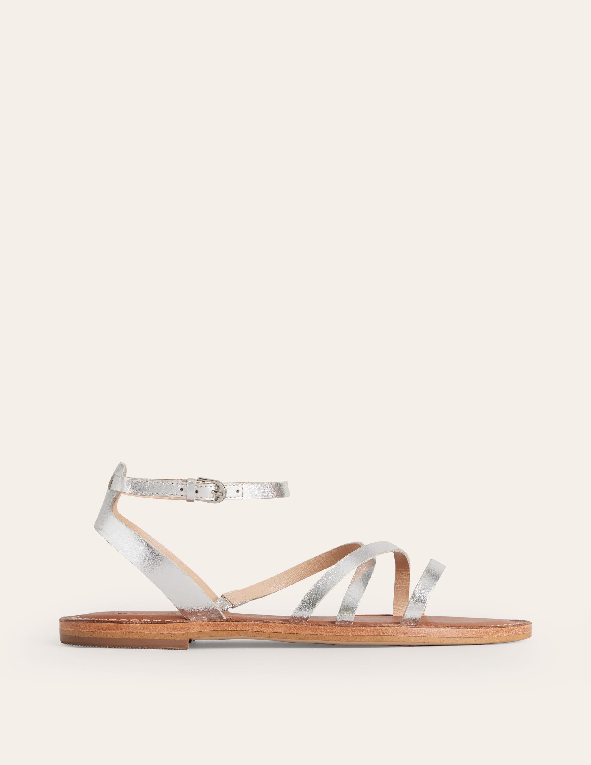 Flache Sandalen für jeden Tag-Metallic - Image 2