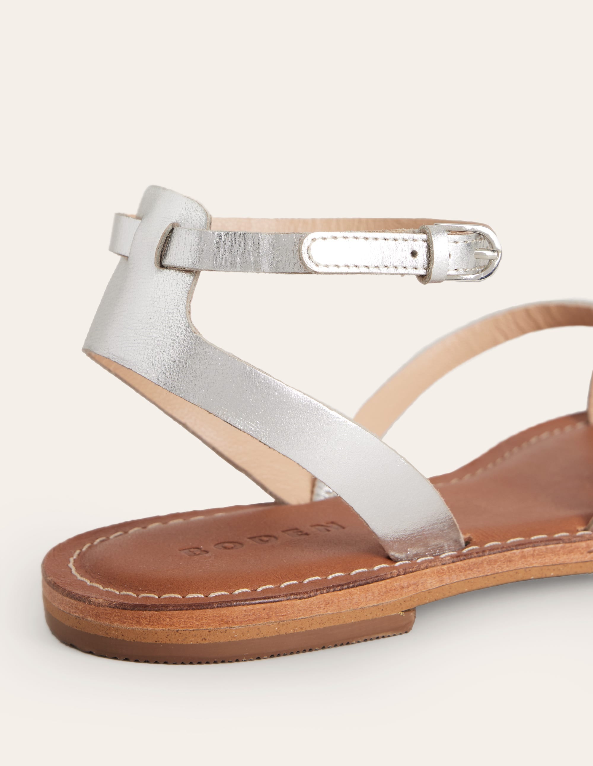 Flache Sandalen für jeden Tag-Metallic - Image 4