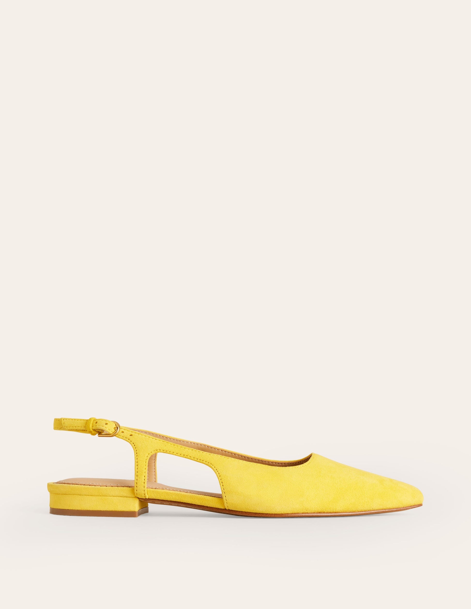 Flache Slingback-Sandalen-Maximillion Gelb-2