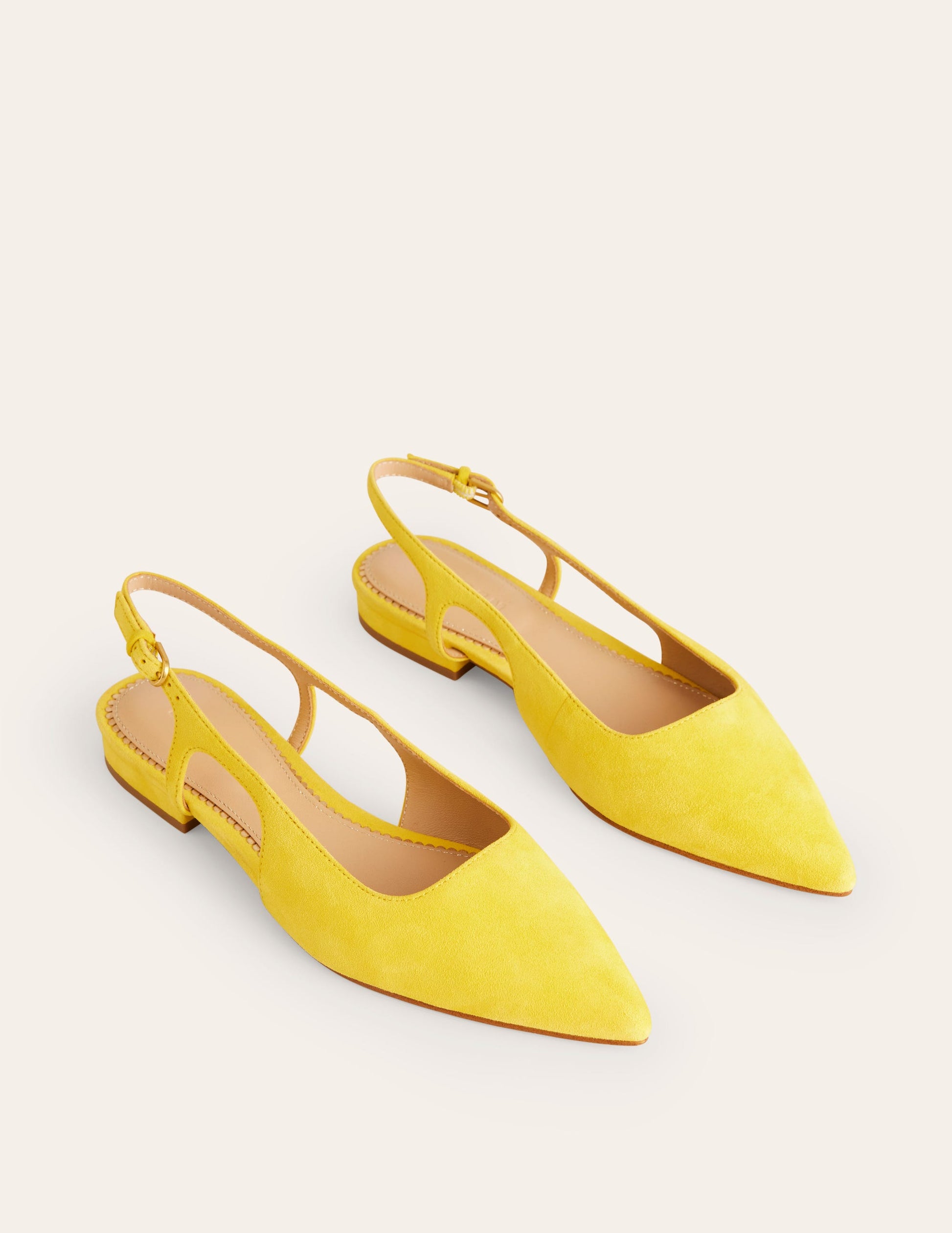 Flache Slingback-Sandalen-Maximillion Gelb-3