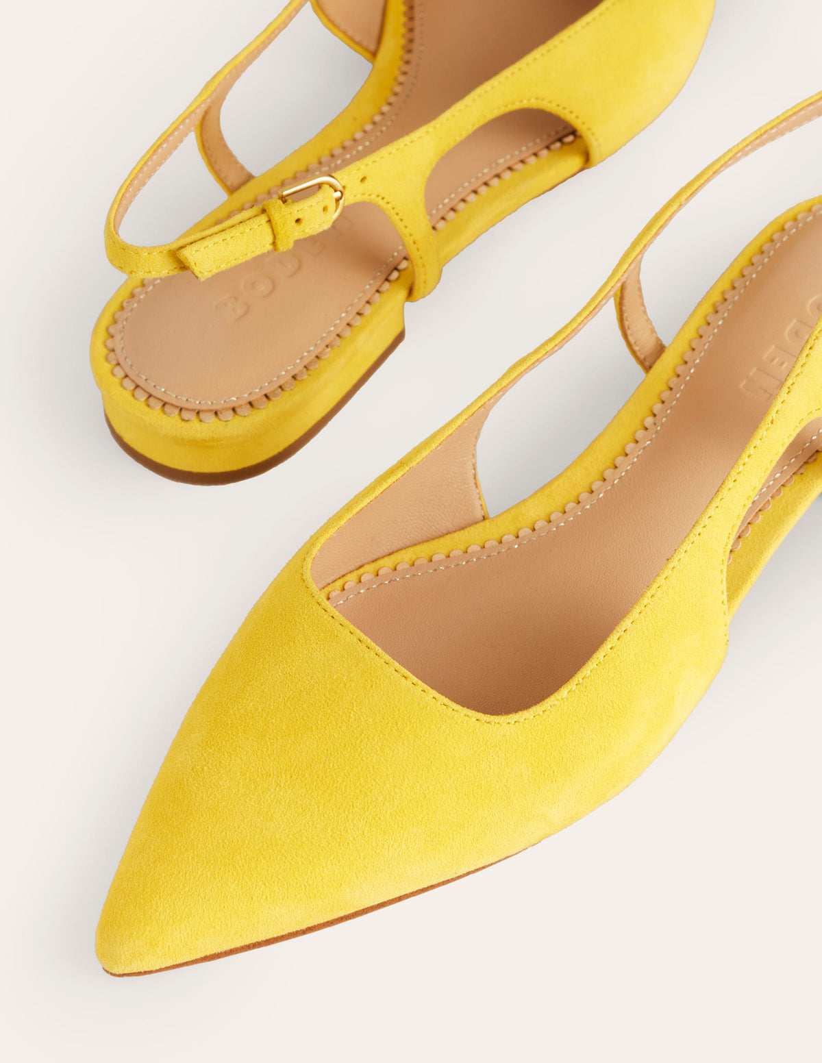 Flache Slingback-Sandalen-Maximillion Gelb - Image 4