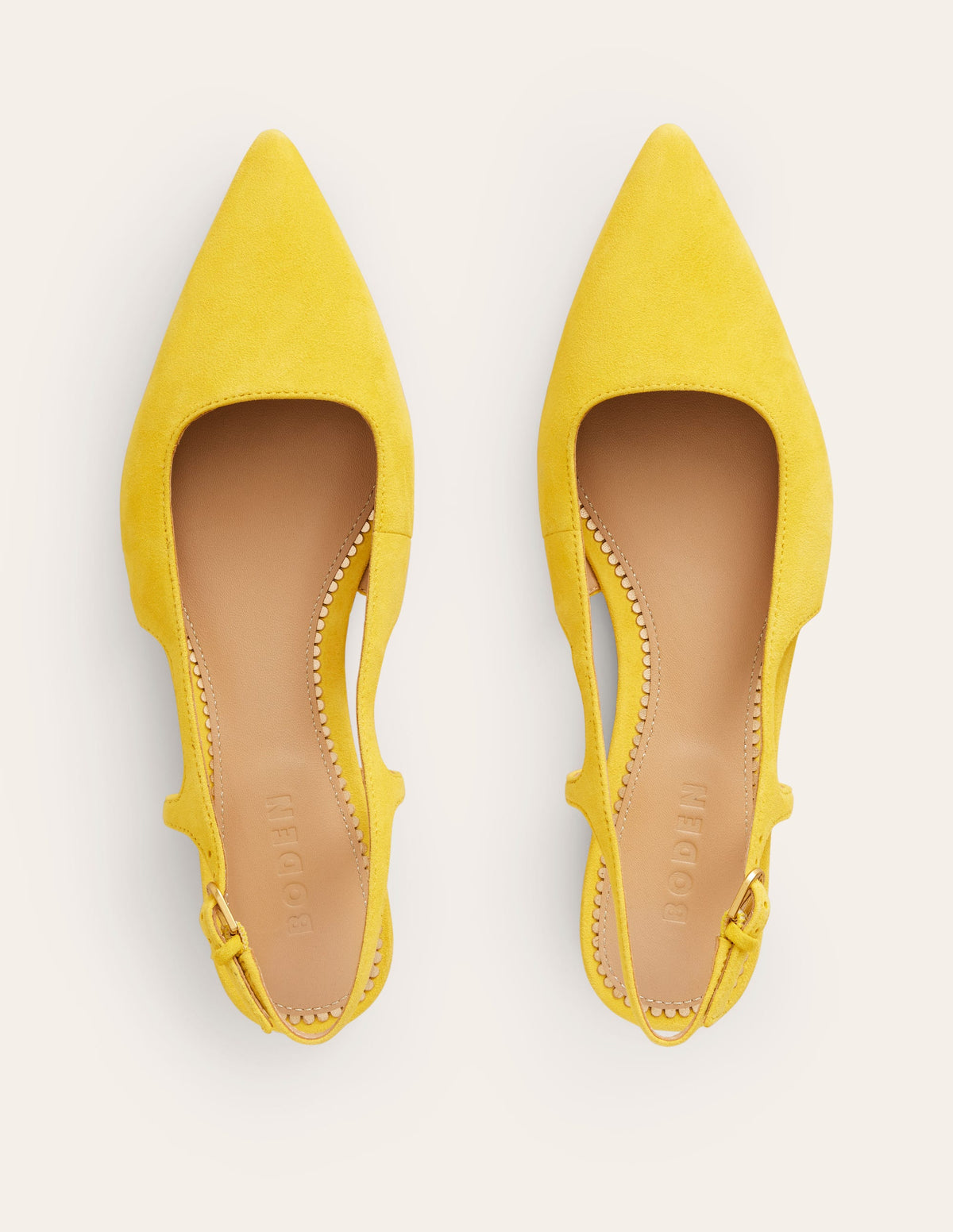 Flache Slingback-Sandalen-Maximillion Gelb - Image 5