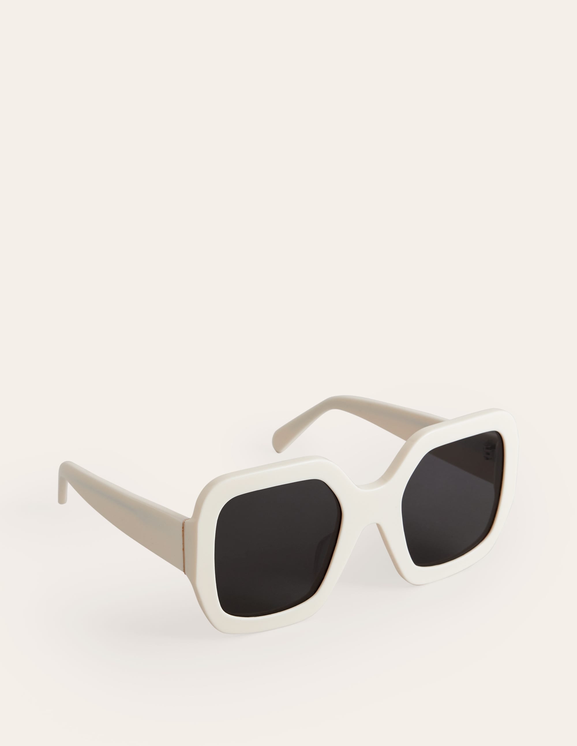 Übergroße, quadratische Sonnenbrille-Weiß - Image 3