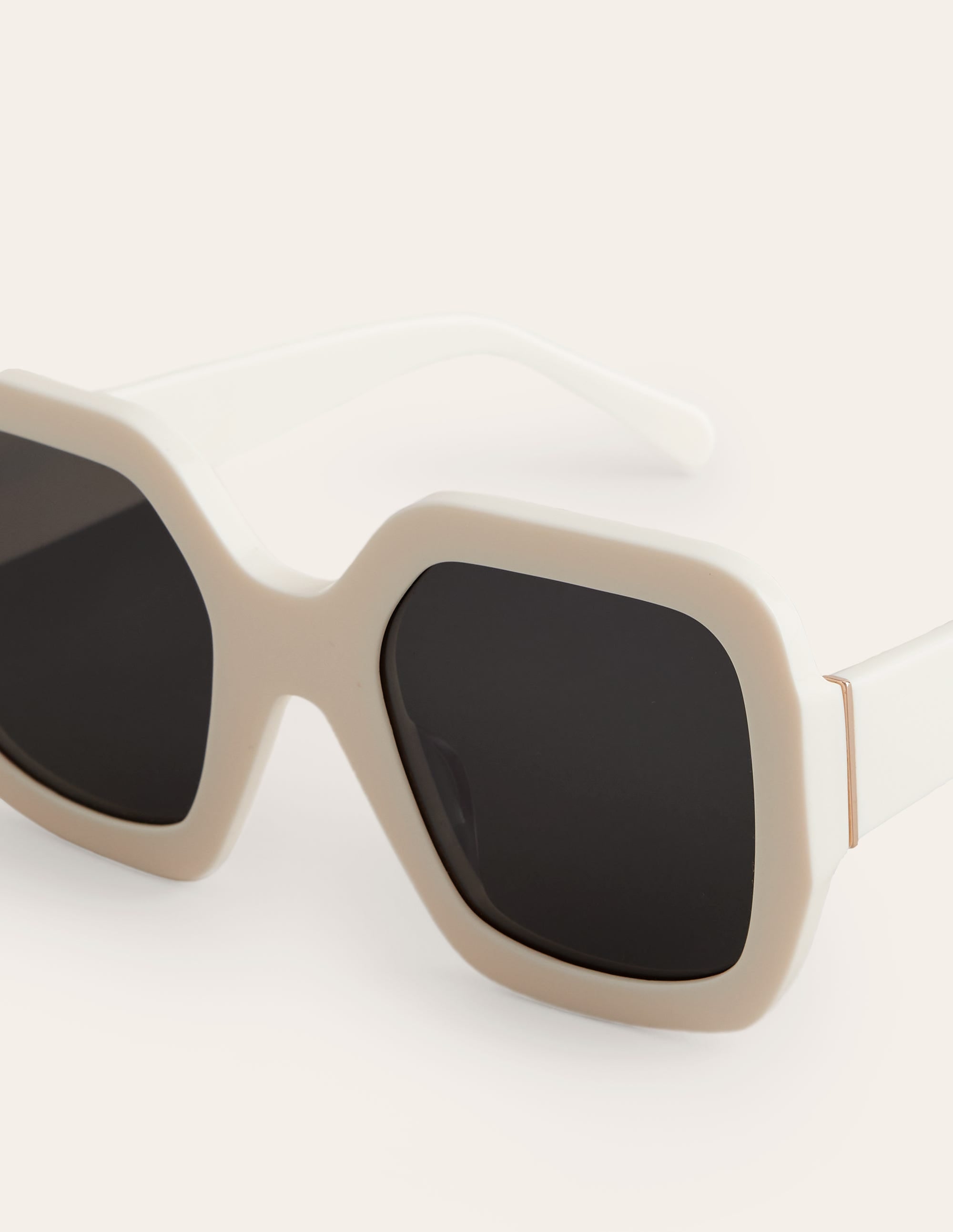 Übergroße, quadratische Sonnenbrille-Weiß - Image 4