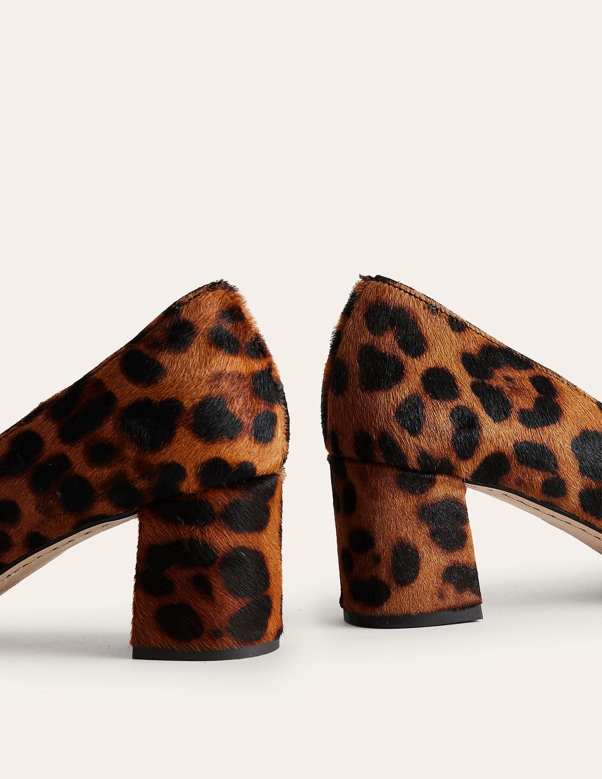 Mary Janes mit Blockabsatz-Klassisches Leopardenmuster Ponyhaar-4