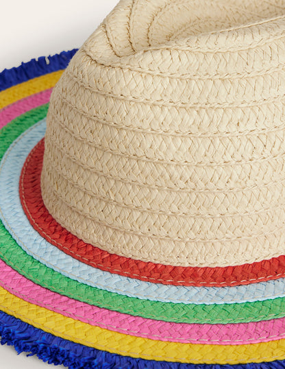 Fedora mit Fransen-Bunt