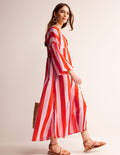 Sarah Maxi Kaftan Dress-Fiesta and Orchid
