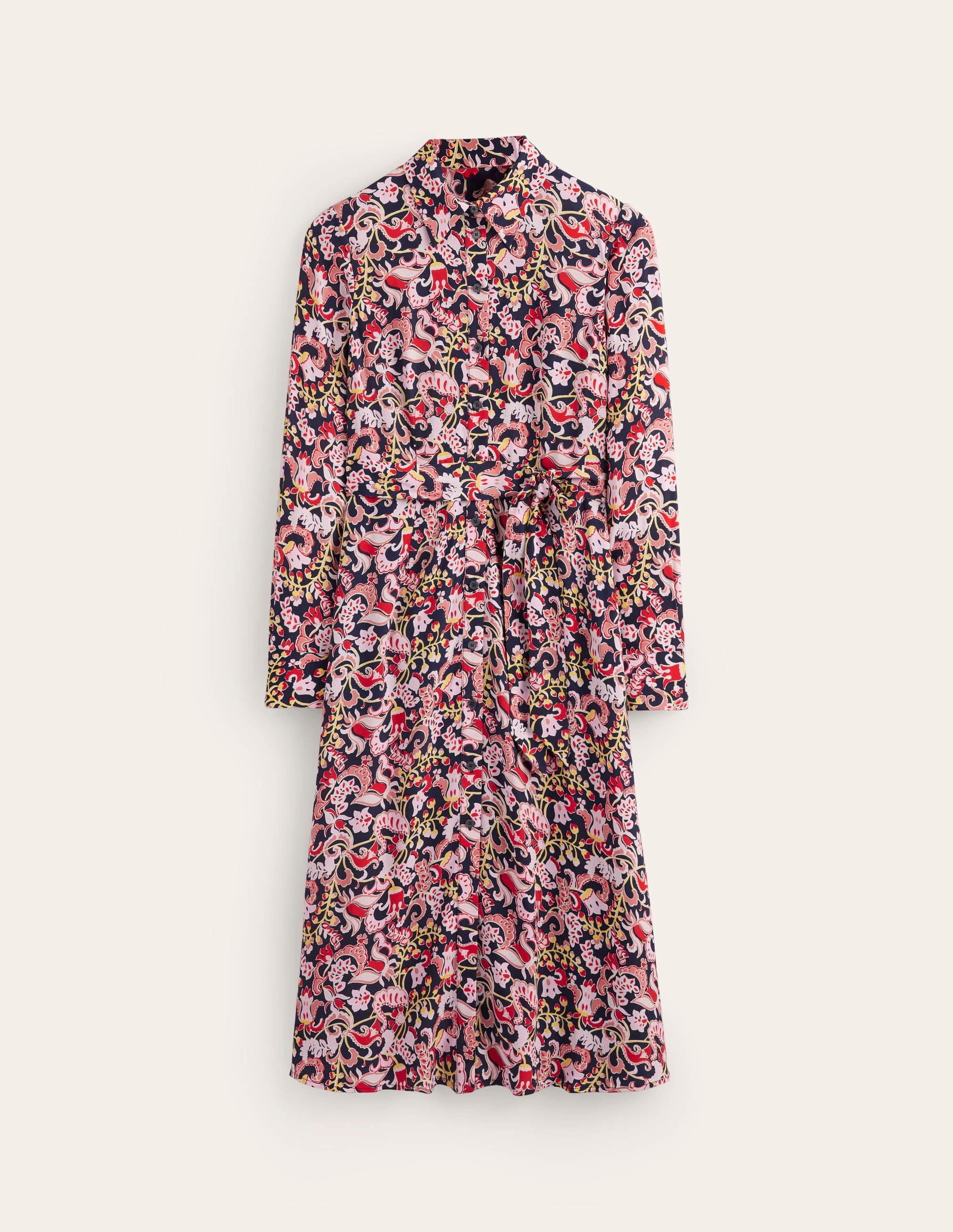 Kate Midi-Hemdblusenkleid-Sanfte Pfingstrose, Zuckererbse - Image 5