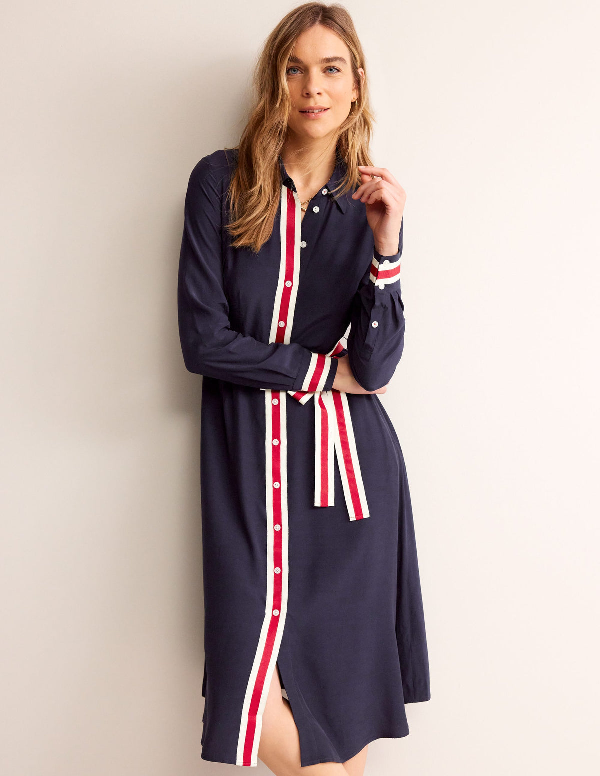 Kate Spitzen-Hemdkleid-Marineblau-1