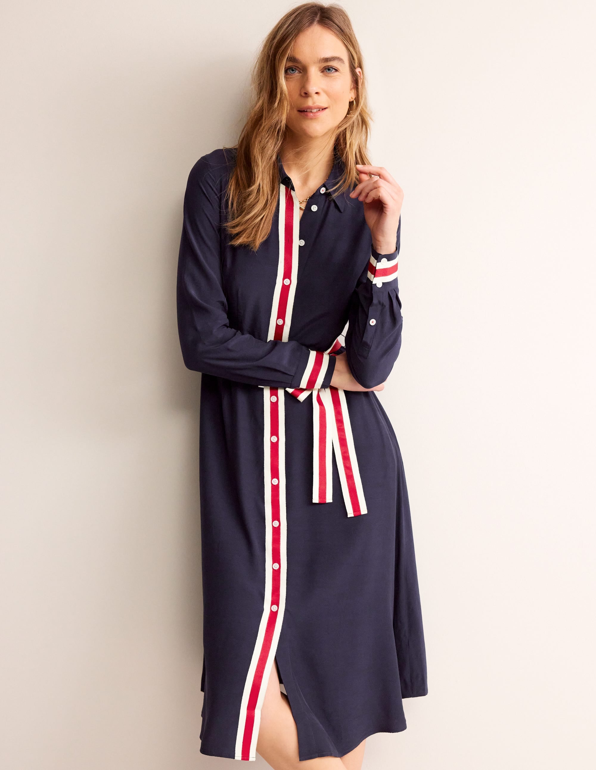 Kate Spitzen-Hemdkleid-Marineblau - Image 1