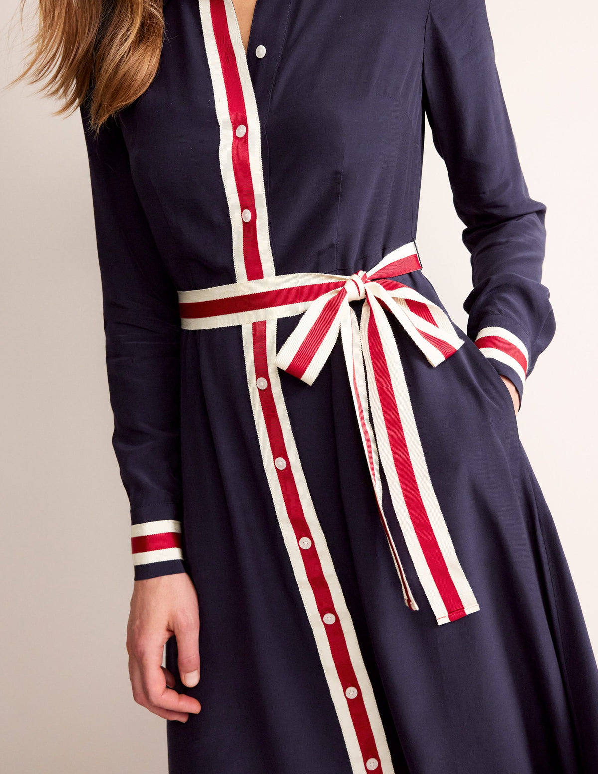 Kate Spitzen-Hemdkleid-Marineblau - Image 3