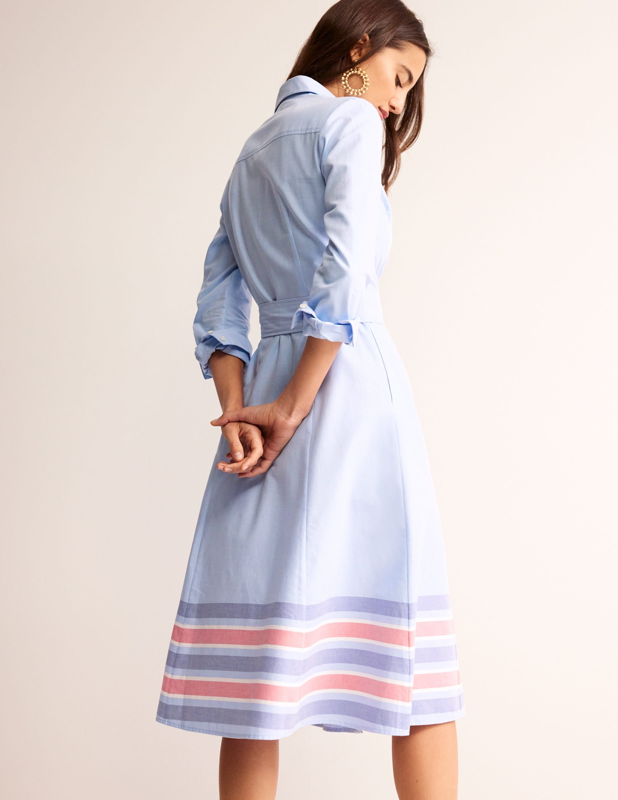 Kate Chambray-Hemdblusenkleid-Faux-Uni - Image 3
