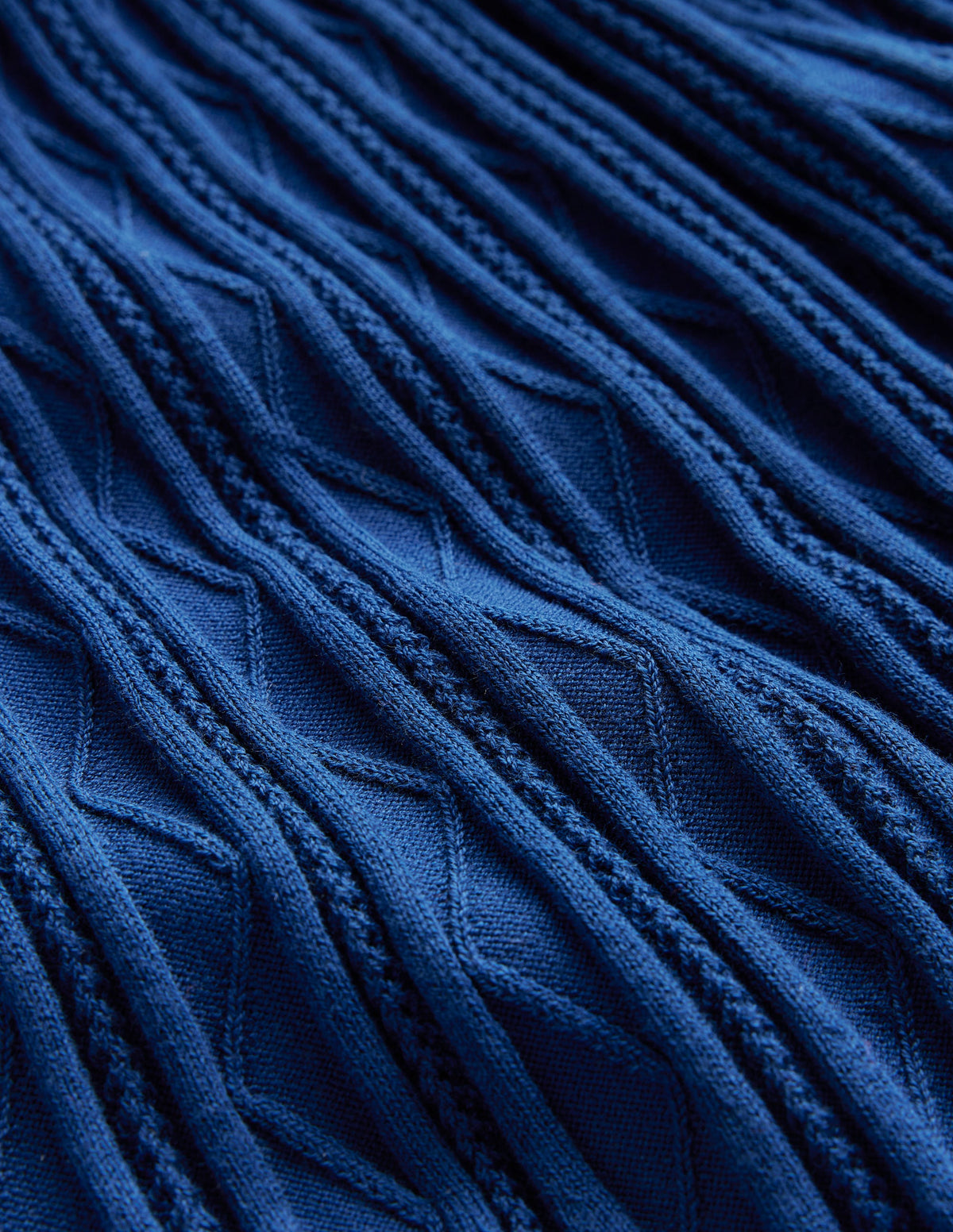 Imogen Empire-Strickkleid-Marineblau Pfingstrose - Image 6