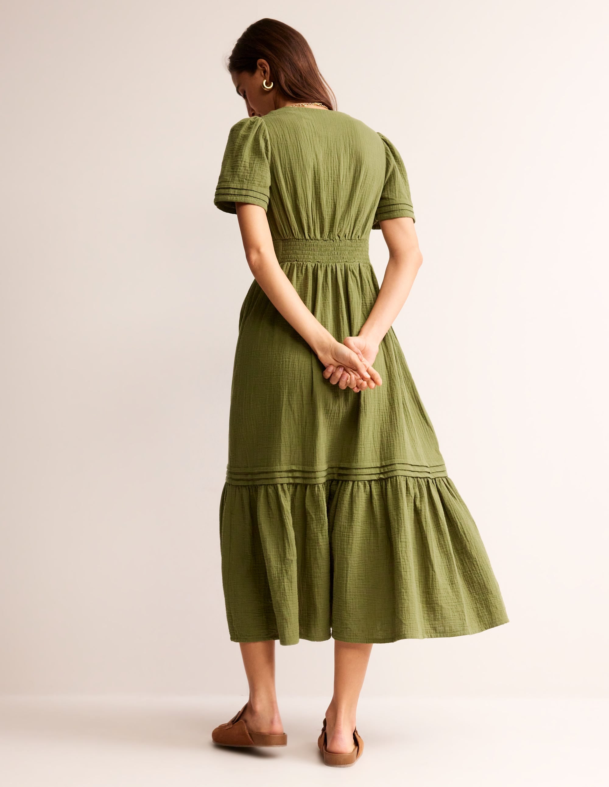 Eve Doppeltuch-Midikleid-Eintagsfliege - Image 3