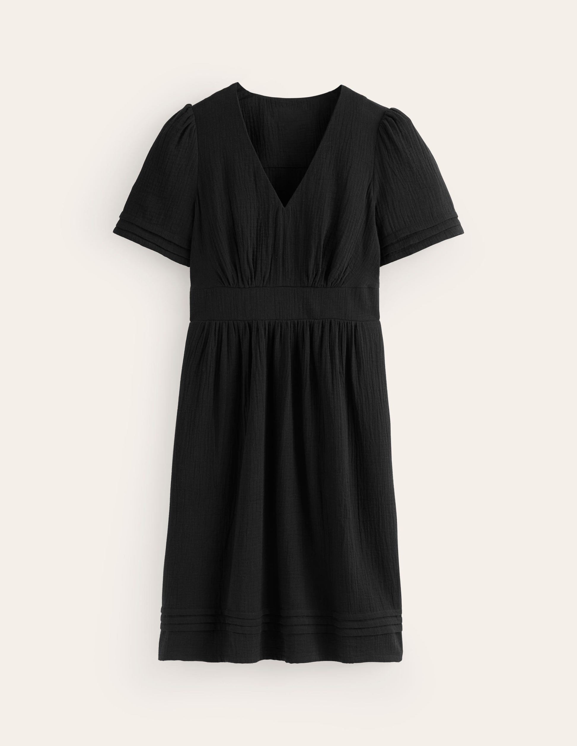 Robe courte Eve double-étoffe-Noir-5