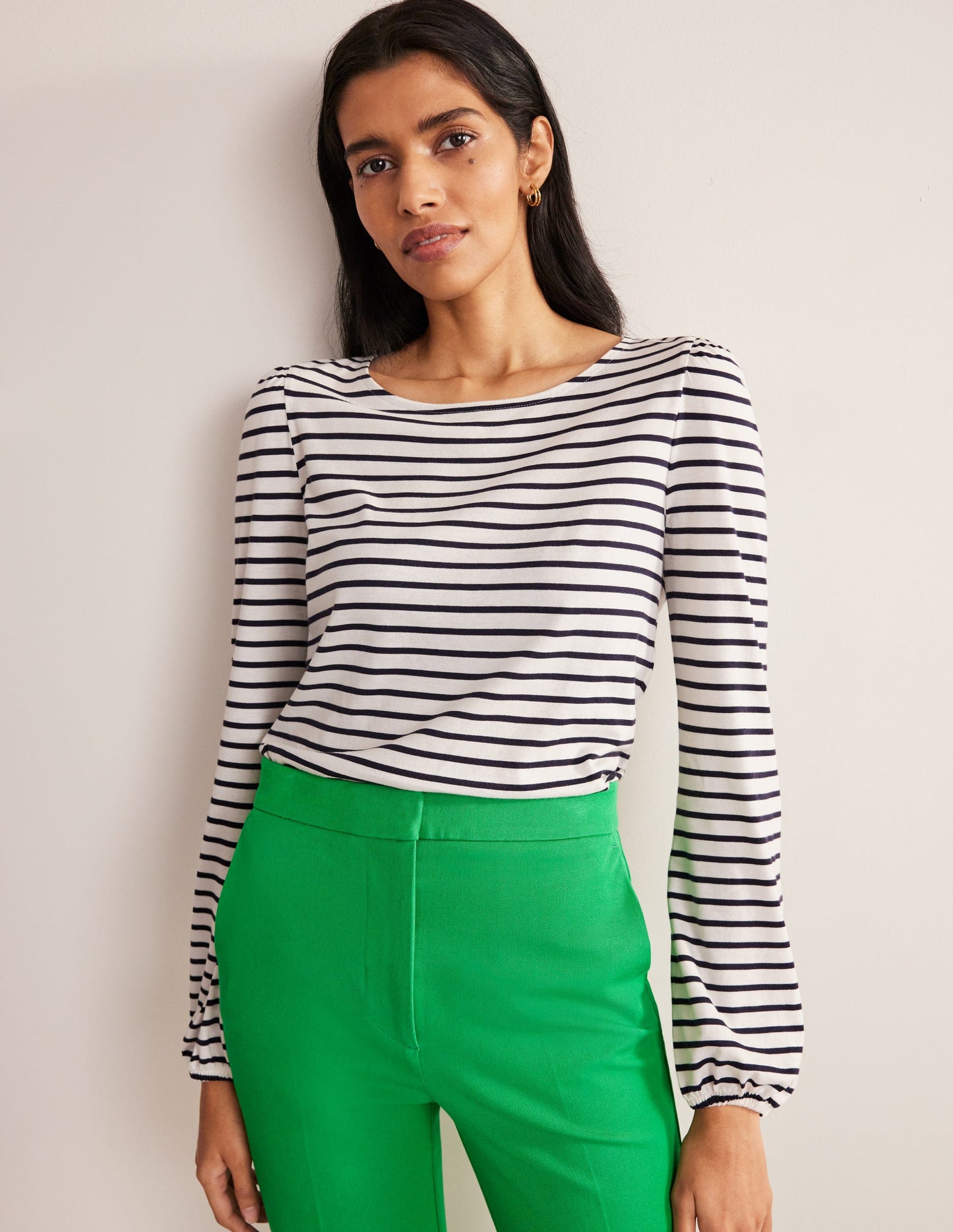 Top à manches longues ultra-doux-Black