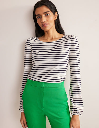 Top à manches longues ultra-doux-Black-1