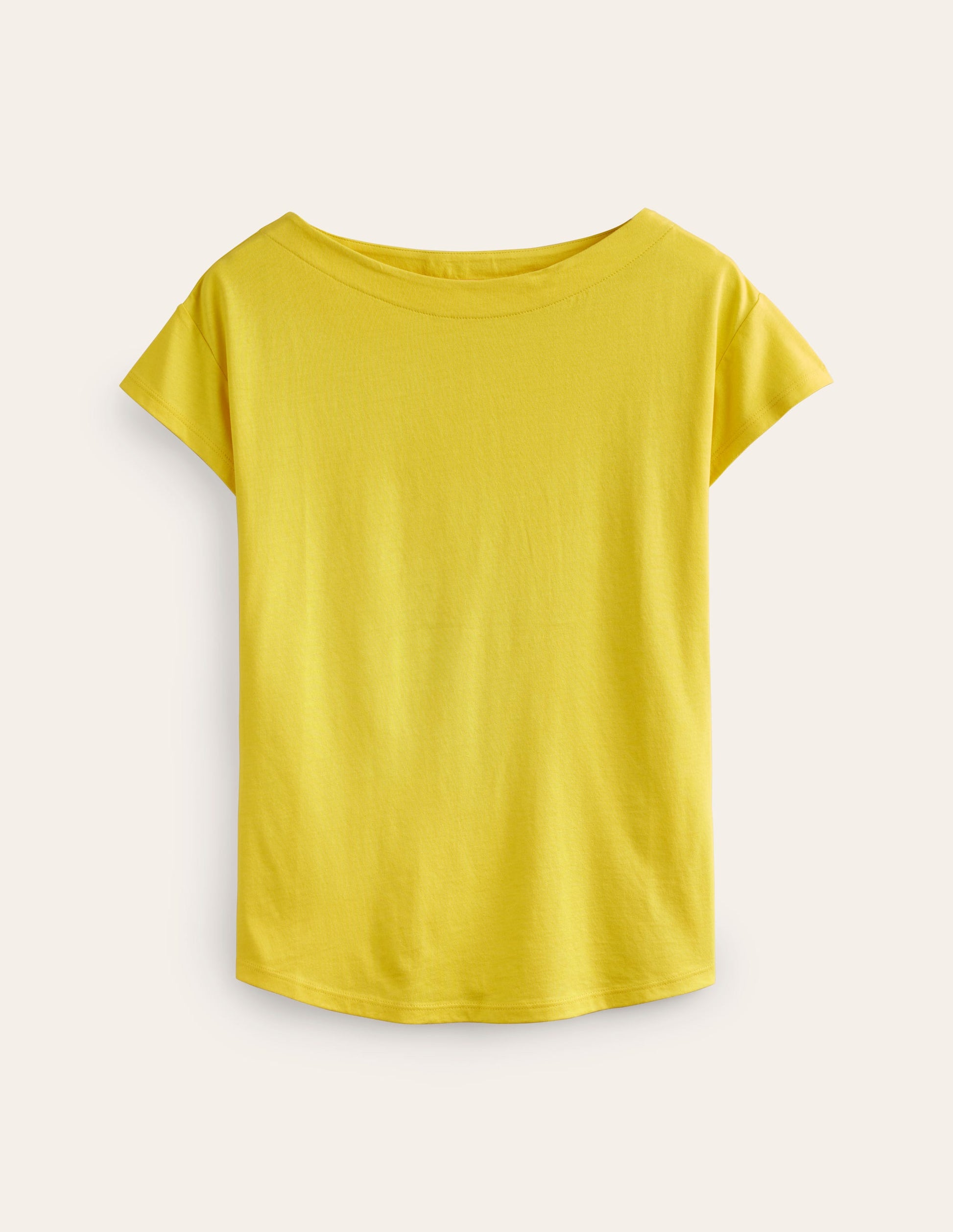 T-shirt à col bateau ultra-doux-Éclat vert-5