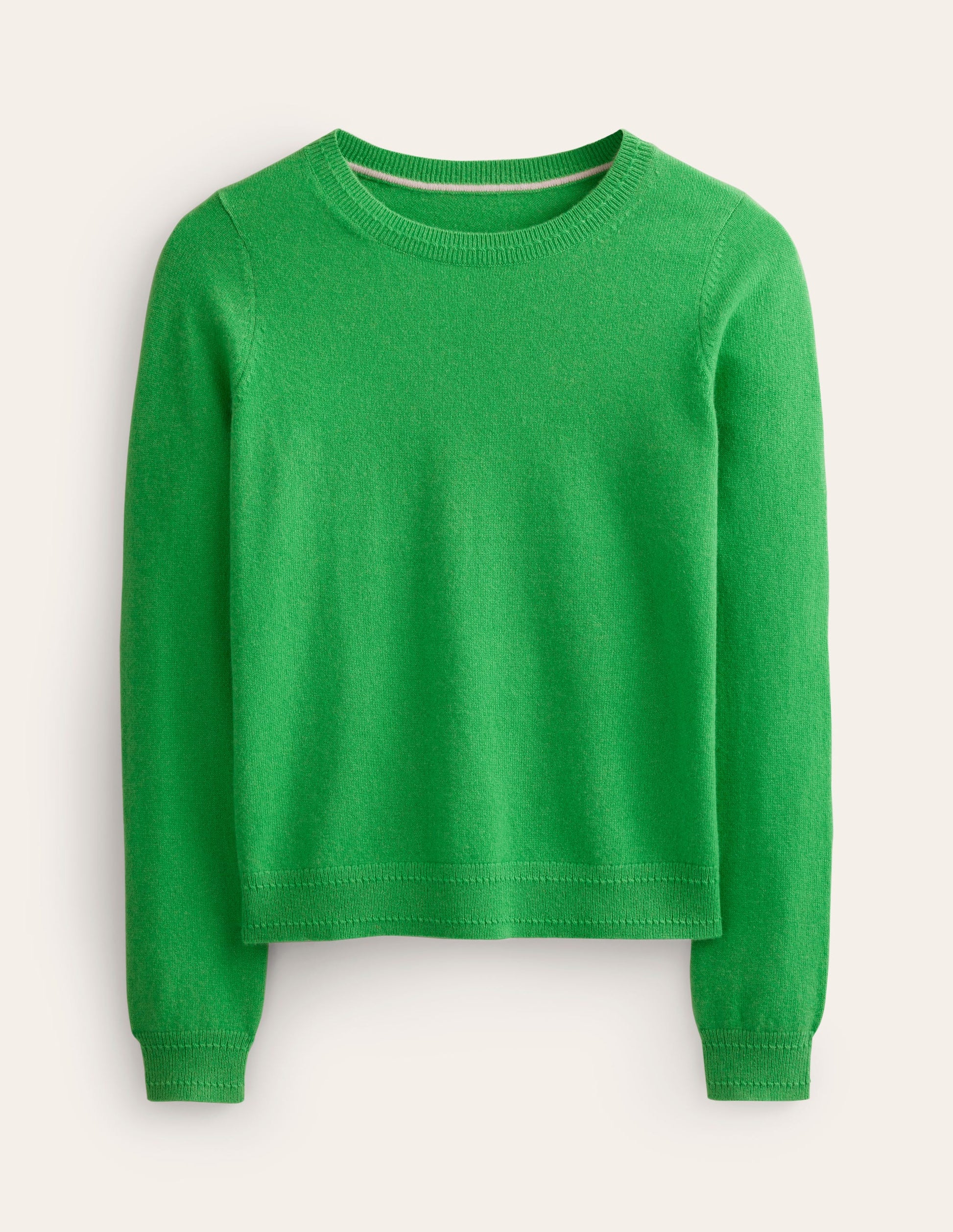 Eva Kaschmirpullover mit Rundhalsausschnitt-Strahlendes Grün-5