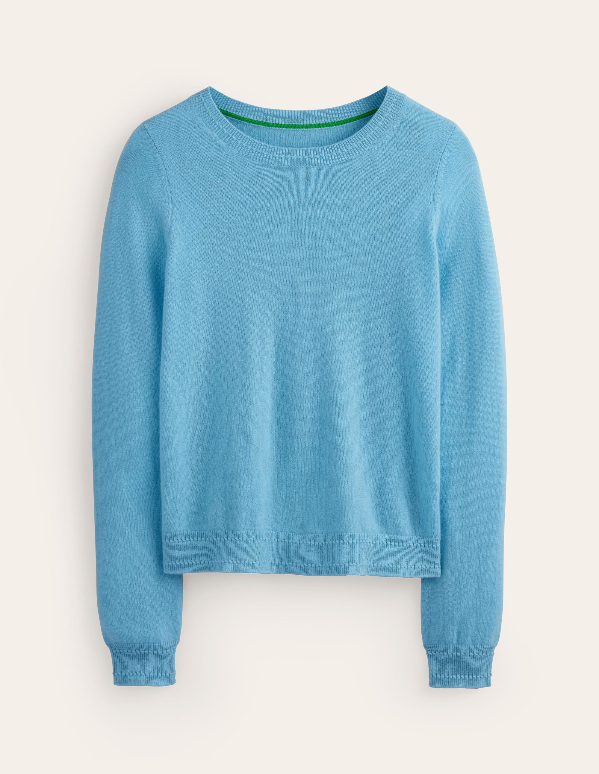 Eva Kaschmirpullover mit Rundhalsausschnitt-Hellblau - Image 5