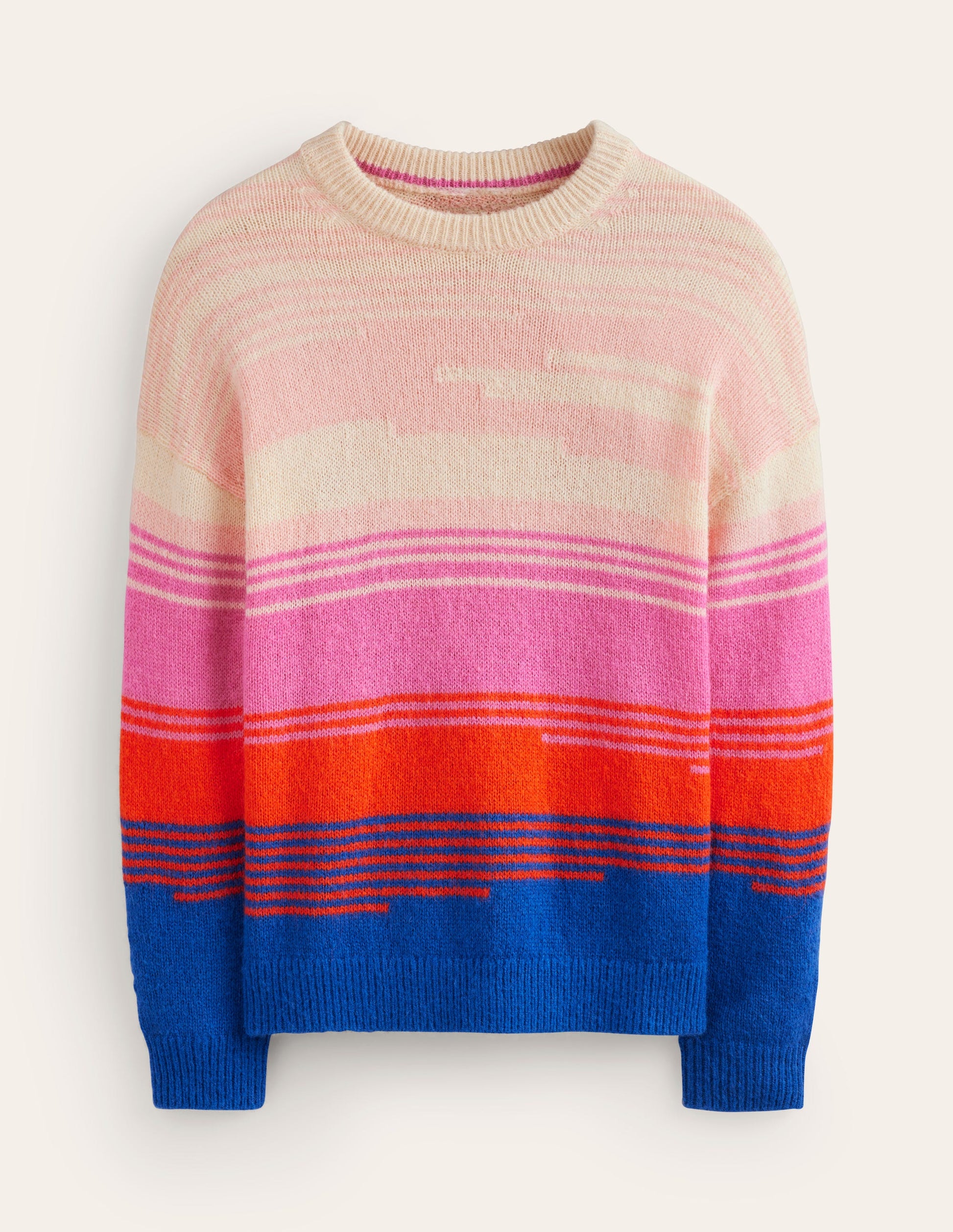Malerischer Pullover mit Rundhalsausschnitt-Surf the Web, Abstrakte Landschaft-6