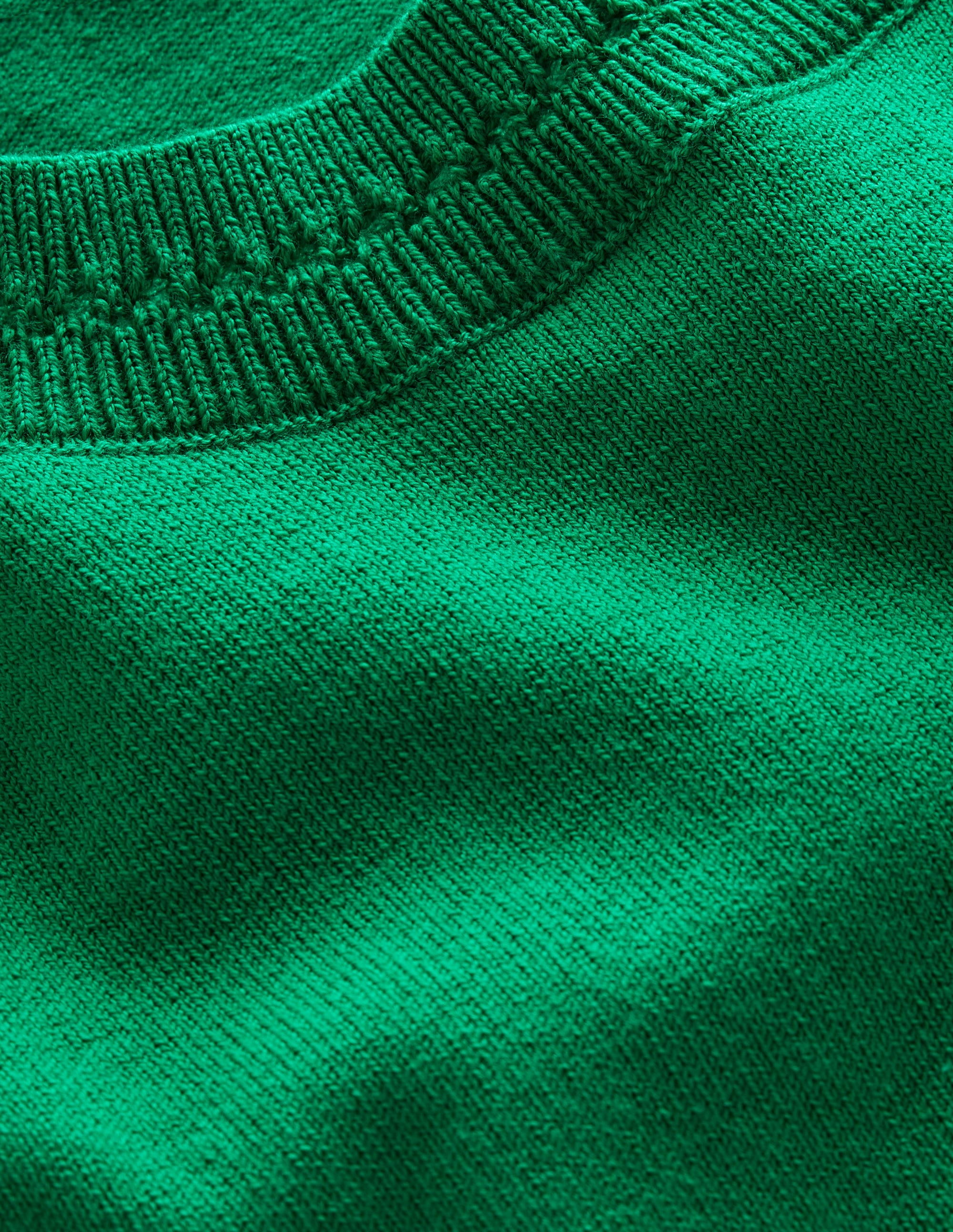 Catriona Baumwoll-T-Shirt mit Rundhalsausschnitt-Wiesengrün - Image 6