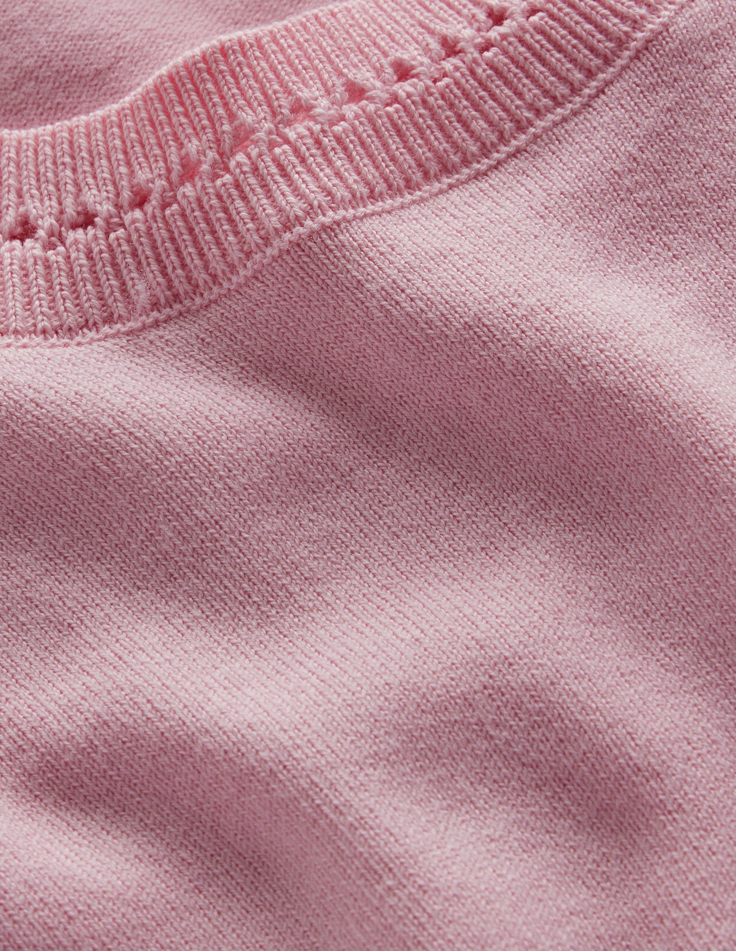T-shirt col rond Catriona en coton-Orchideenrosa