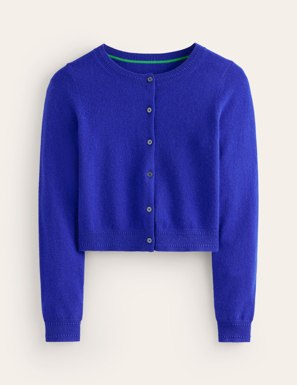 Eva Verkürzte Strickjacke aus Kaschmir-Leuchtendes Blau-5