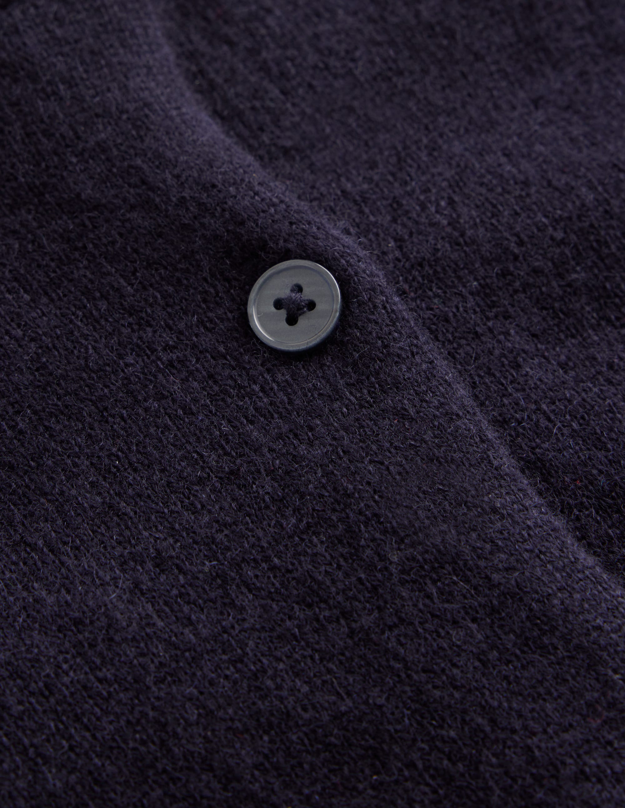 Cardigan court Eva en cachemire-Bleu marine - Image 6