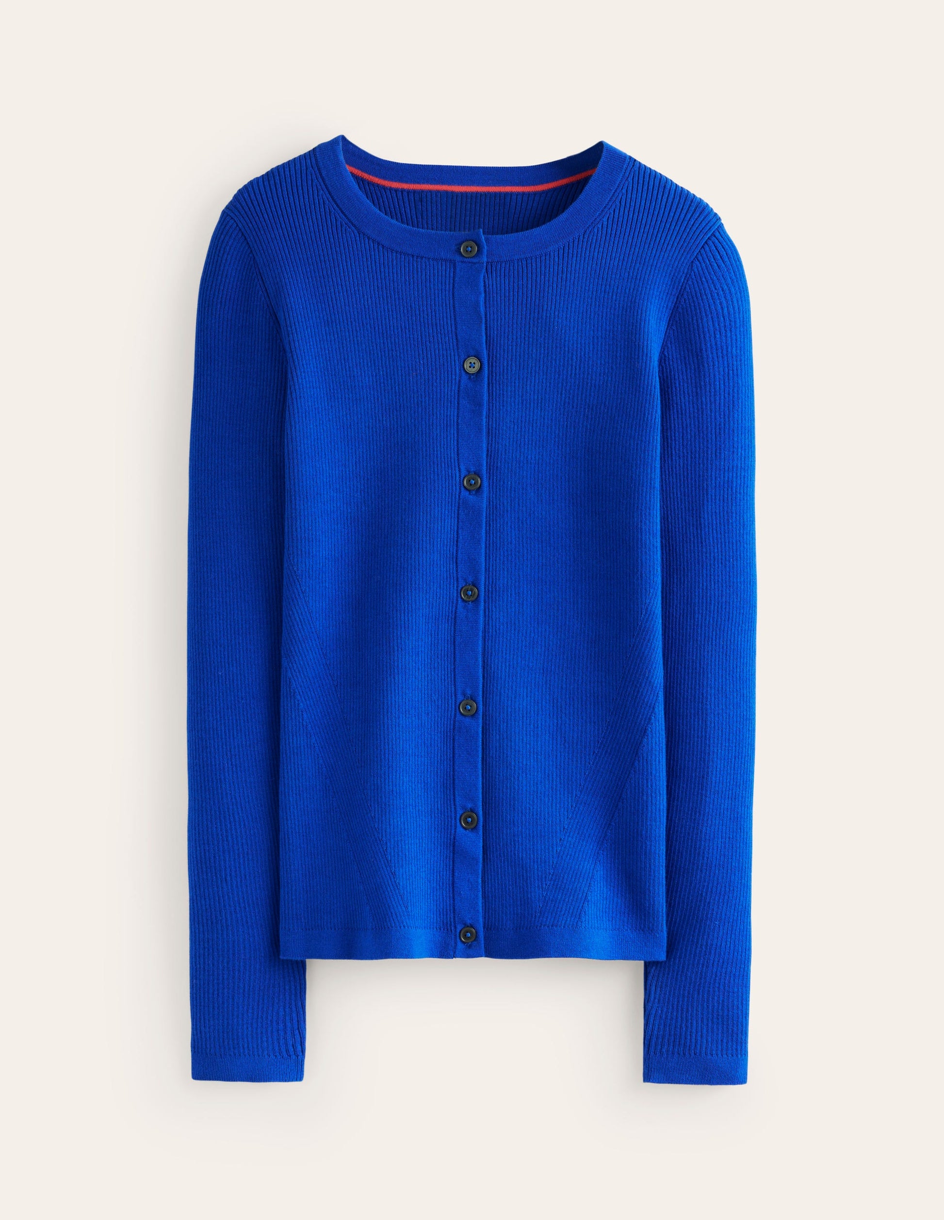 Rippstrick-Strickjacke aus Baumwolle-Hellblau-5