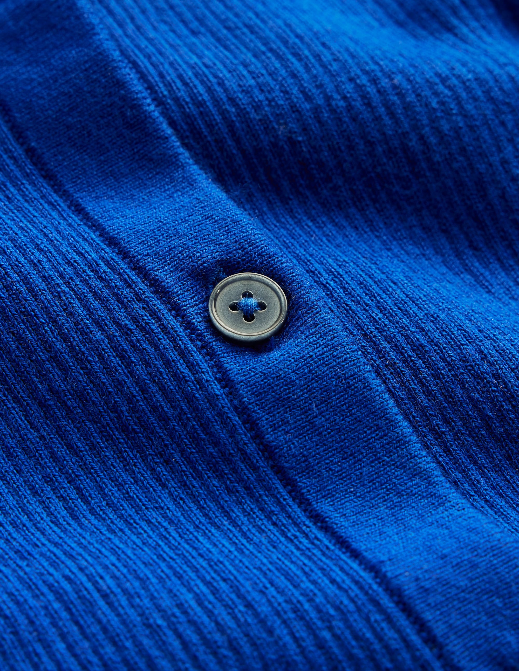 Rippstrick-Strickjacke aus Baumwolle-Hellblau - Image 6