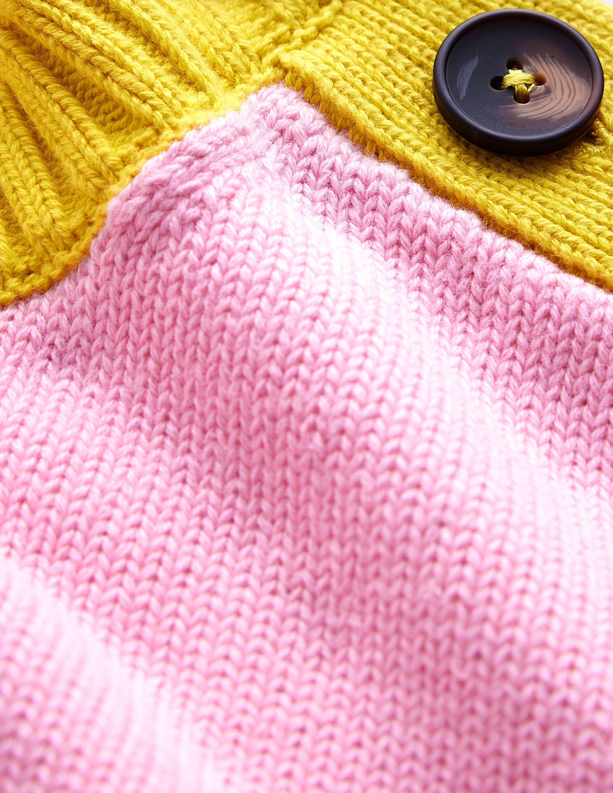 Hotch Potch Cotton Jumper-Blossom Pink, Warm Ivory - Image 6