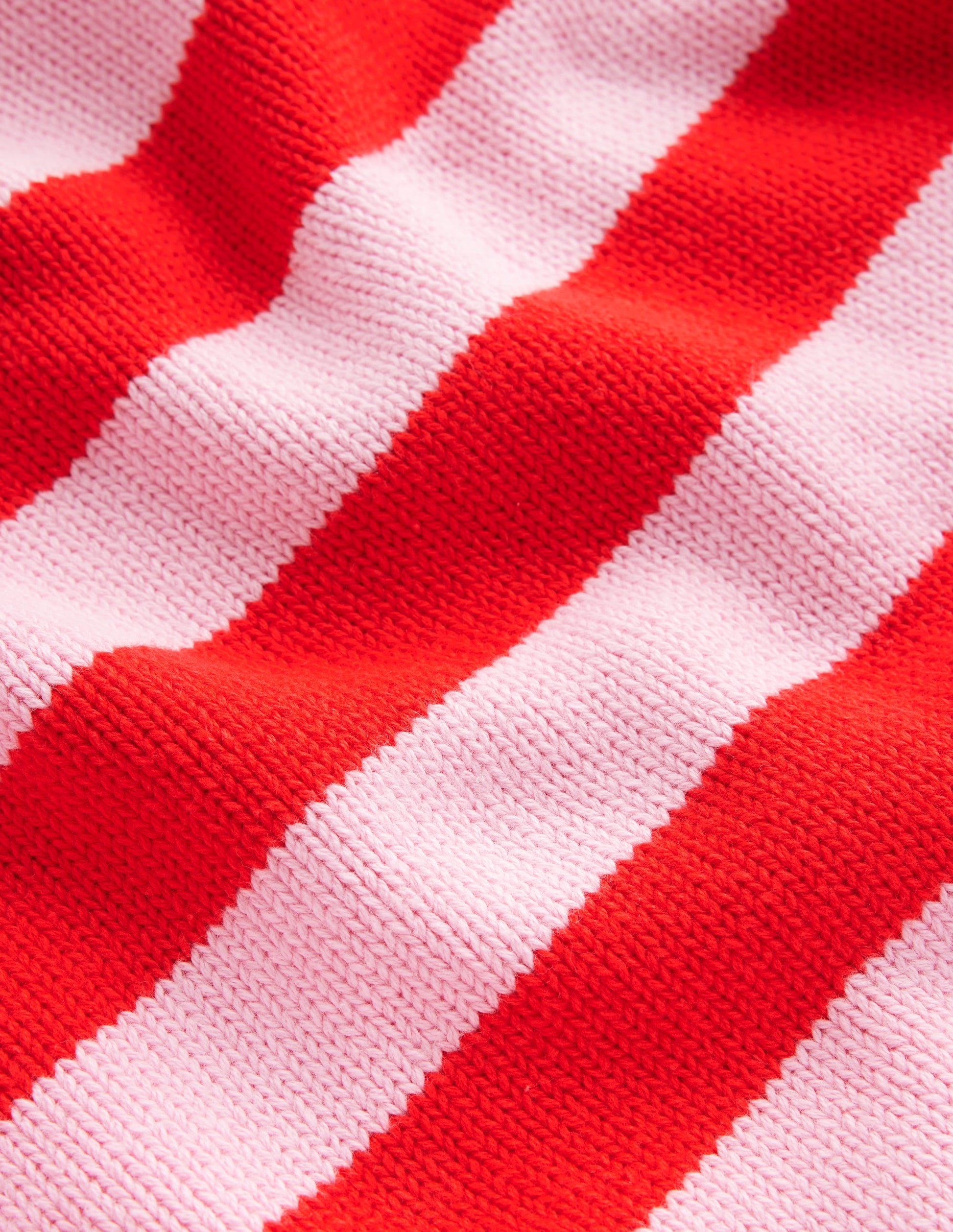 Hotch Potch Cotton Jumper-Blossom Pink, Flamenco Red-6