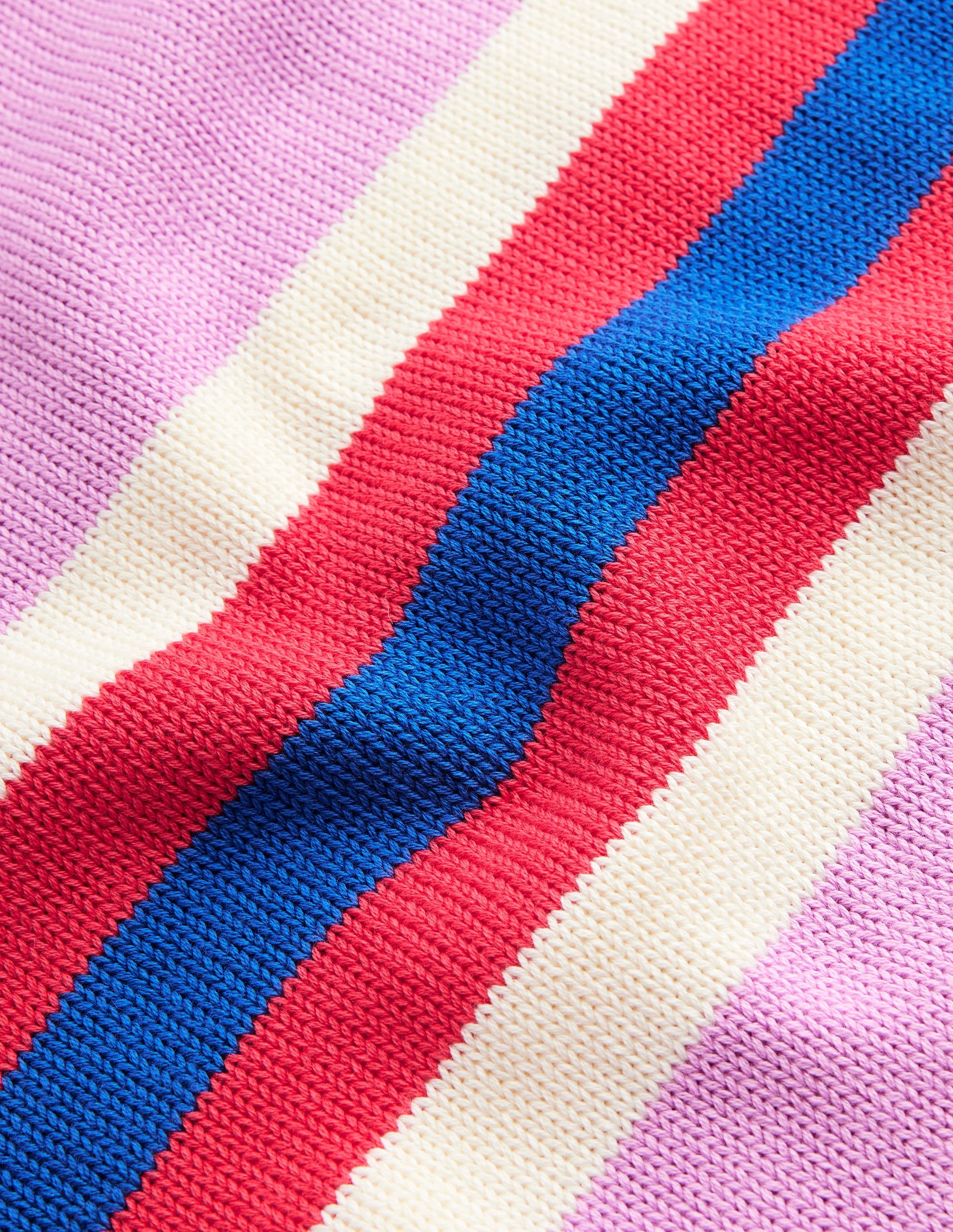 Strickpullover mit Streifen-Lila, Warmes Naturweiß, Rot Streifen-7