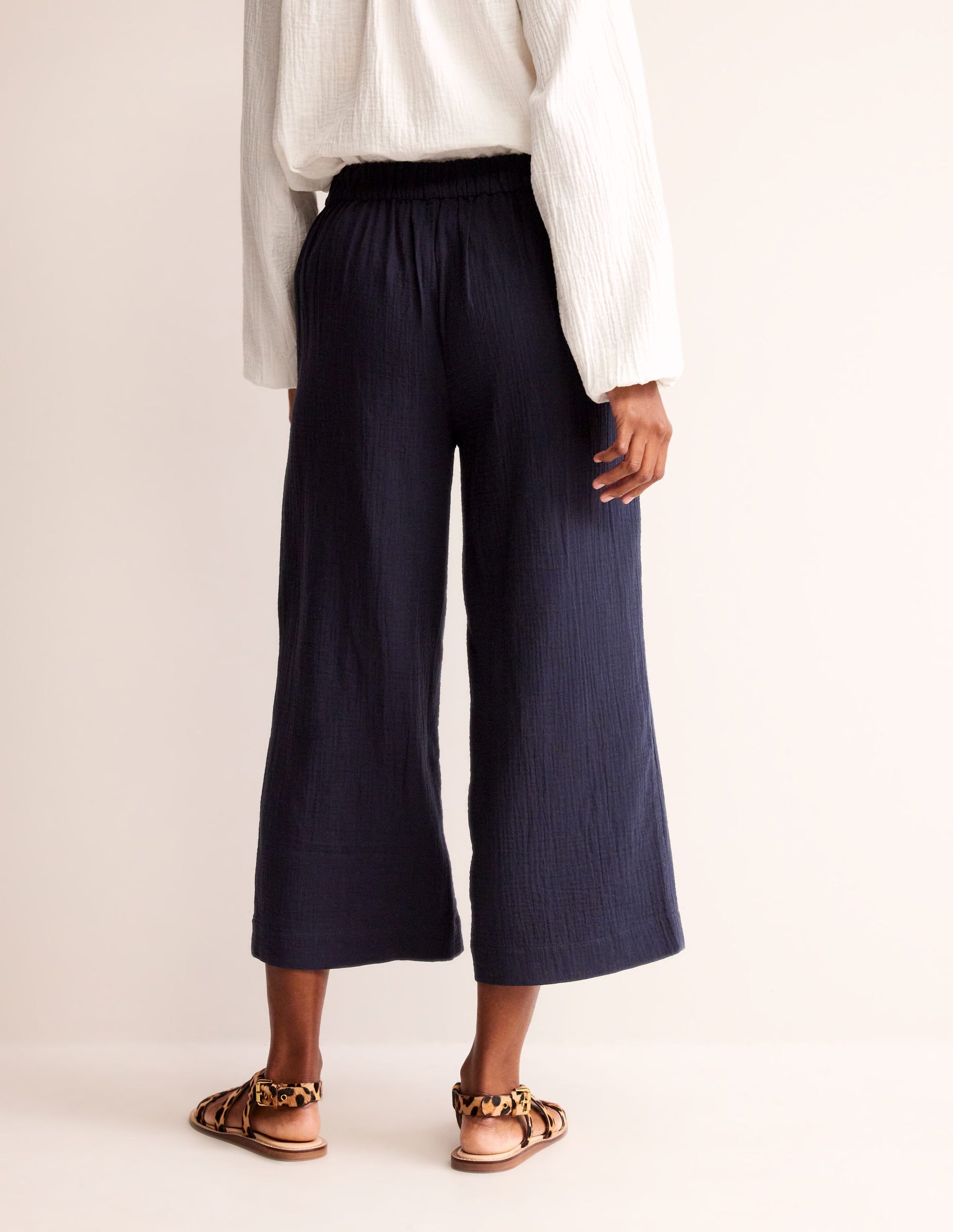 Hose aus Doppeltuch zum Hineinschlüpfen-Aqua Marine Marl-3