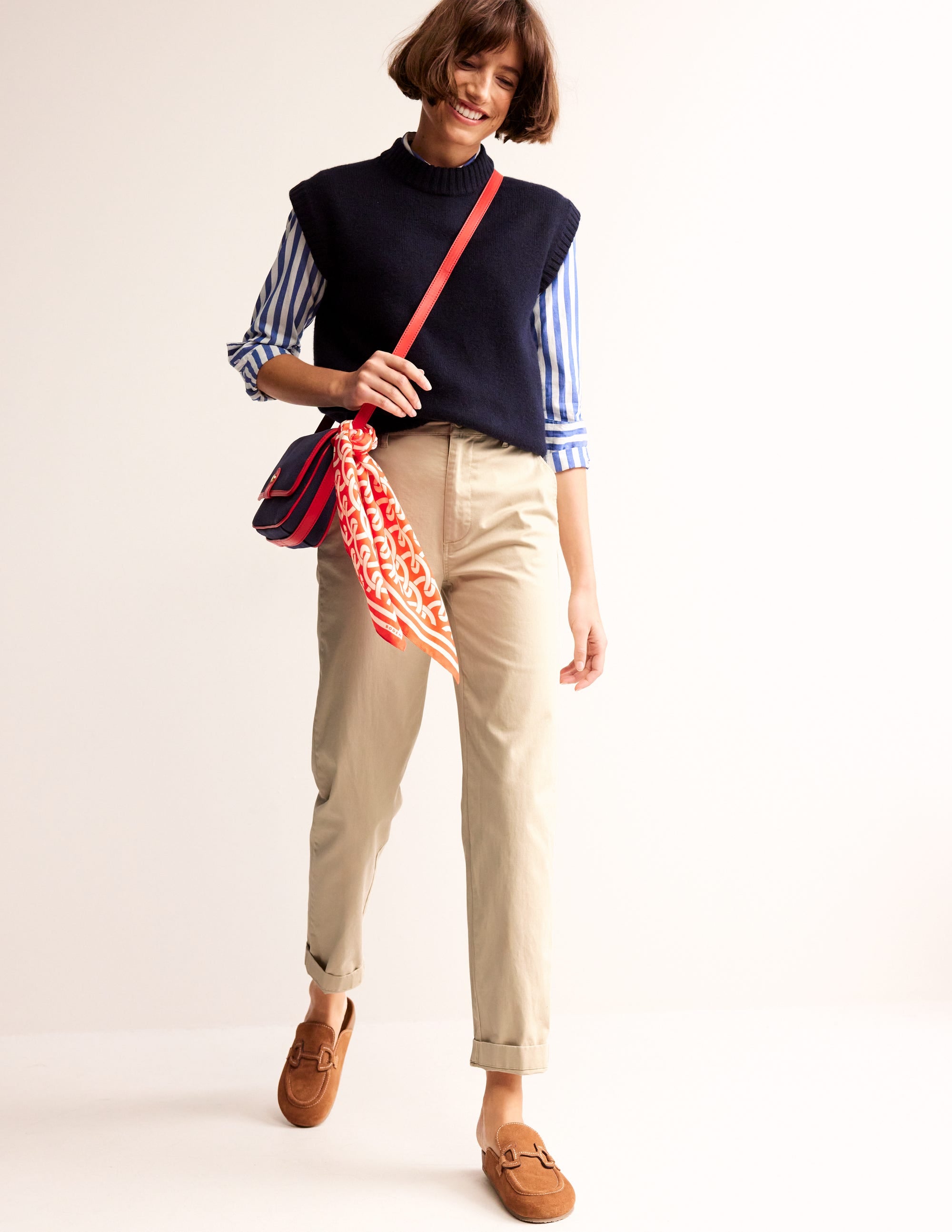 Pantalon chino Barnsbury-Couleur neutre - Image 1