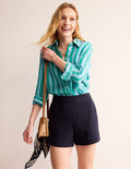 Short double-étoffe-Bleu Marine, Petits Pois