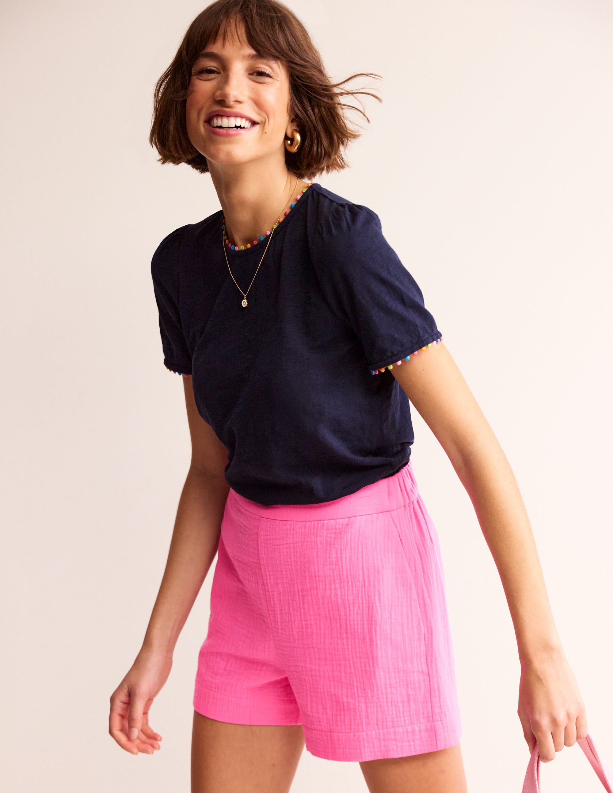 Double Cloth Shorts-Sangria Sunset - Image 1