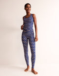 Leggings mit hohem Bund und Tasche-Surf The Web, Diamond Terrace