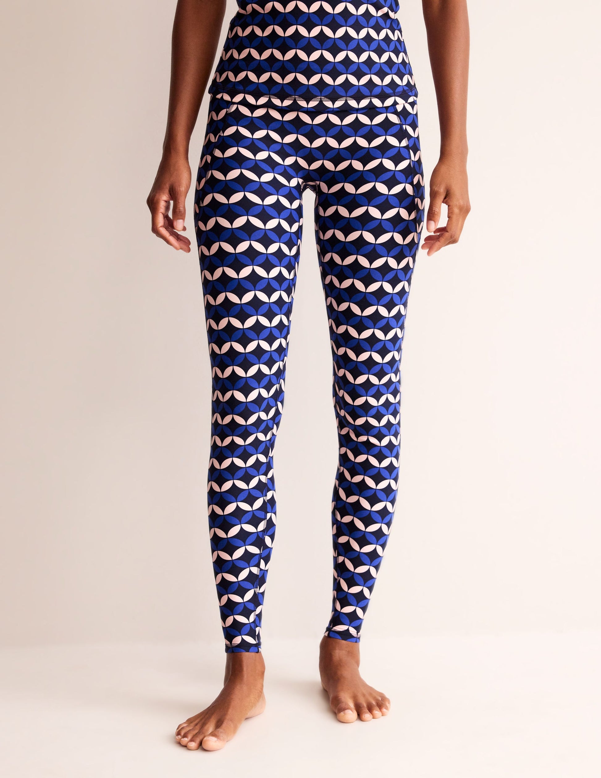 Leggings mit hohem Bund und Tasche-Surf The Web, Diamond Terrace-4