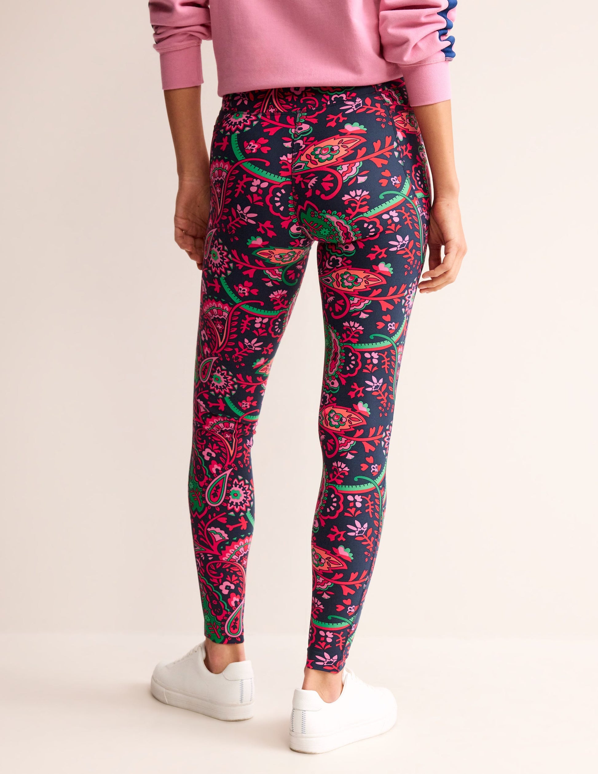 Leggings mit hohem Bund und Tasche-Französisches Marineblau, Fantastisch-3
