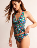 Klassische Bikinihose mit umgeschlagenem Bund-Grün, Kachel