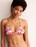 Haut de bikini Symi avec liens-Fiesta, motif Geo Whirl