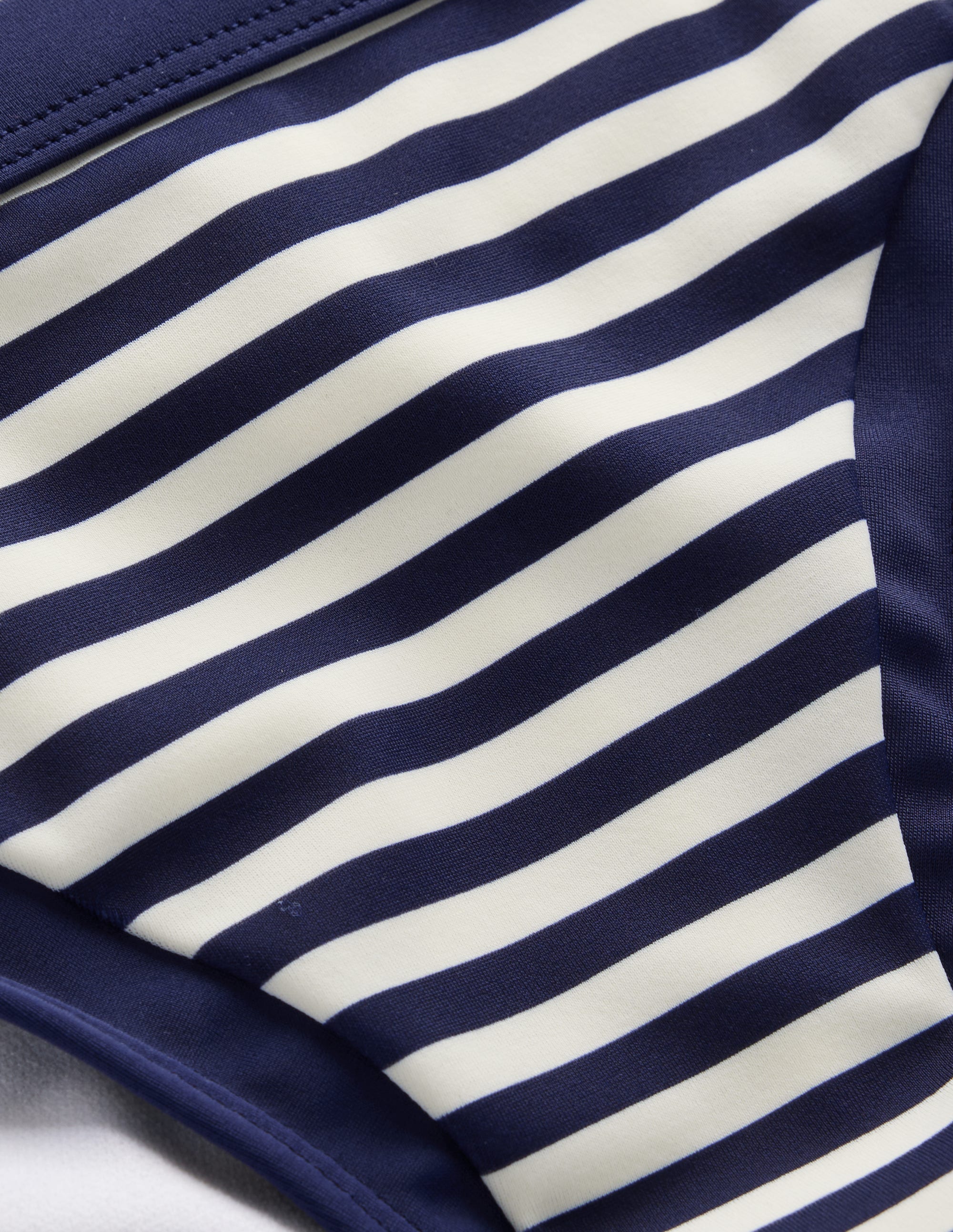 Santorini Bikinihose-Marineblau/Naturweiß Streifen - Image 6
