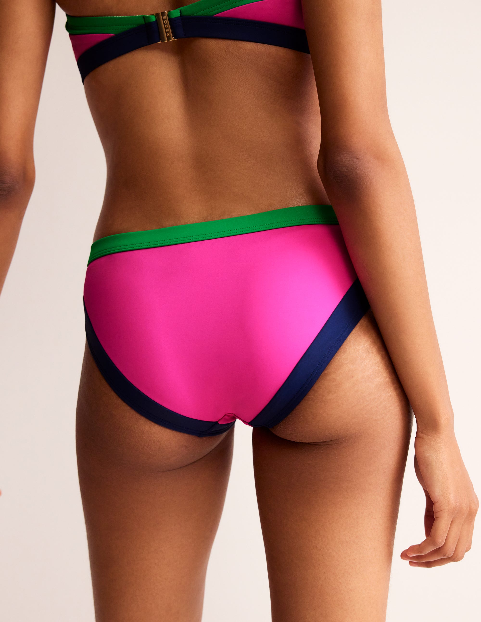 Santorini Bikinihose-Black Floral Spot - Image 3