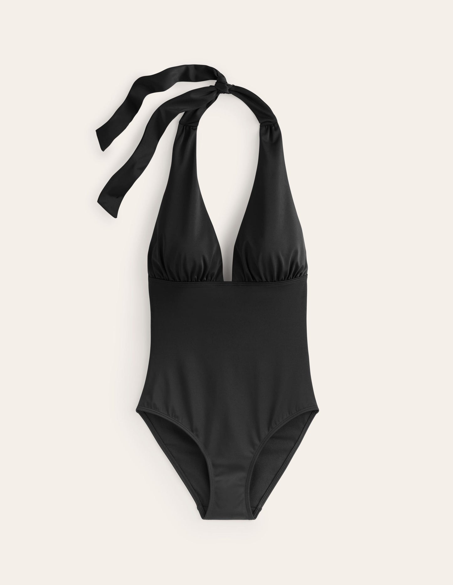 Maillot de bain Merano à col V échancré-Noir