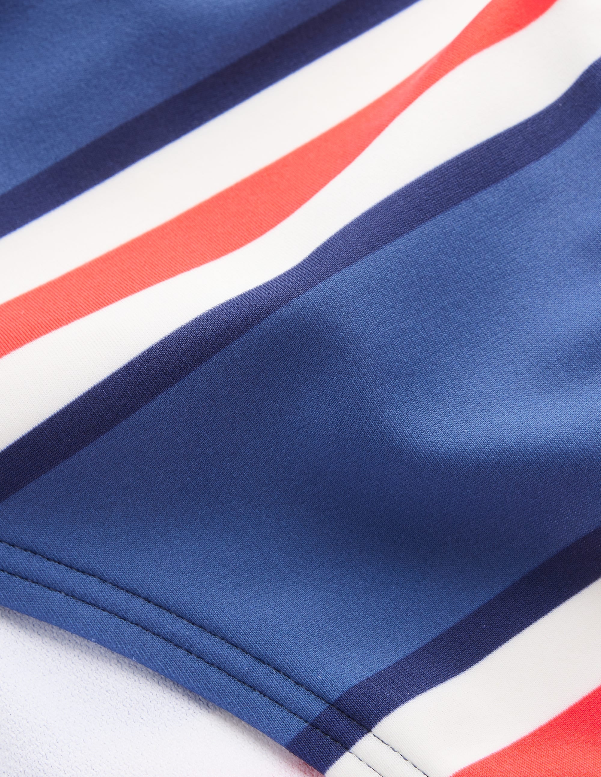 Klassische Bikinihose-Blau, Mohnblumenrot Streifen - Image 6