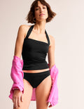 Bas de bikini Ithaca à empiècement-Schwarz