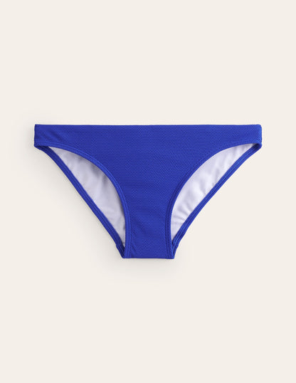 Arezzo Strukturierte Bikinihose-Surf the Web Blau Texturiert