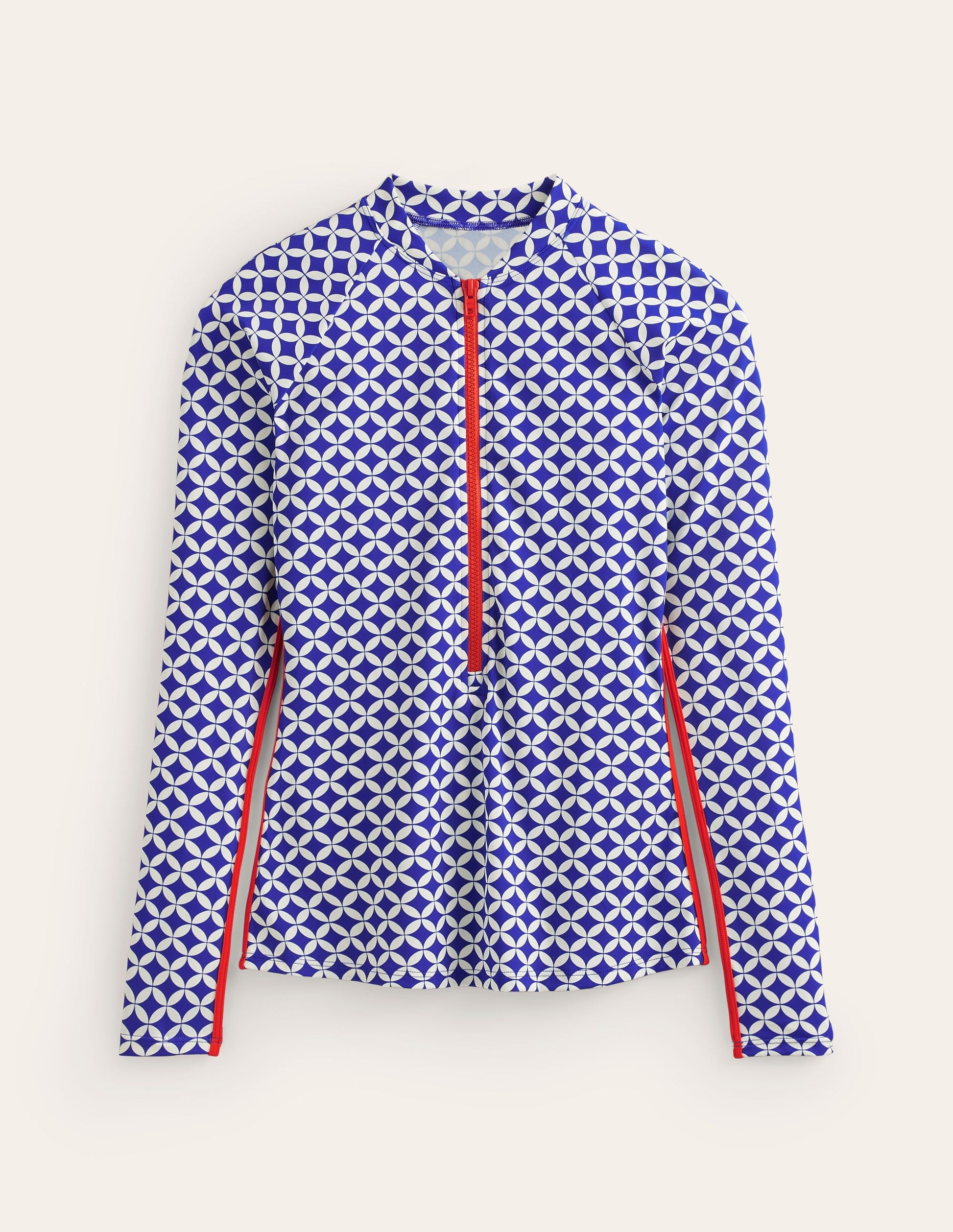 Paspeliertes Raglan-Badetop-Surf the Web, Abgestufte Diamanten-5
